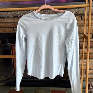 We The Free Pale Blue Long Sleeve Tee